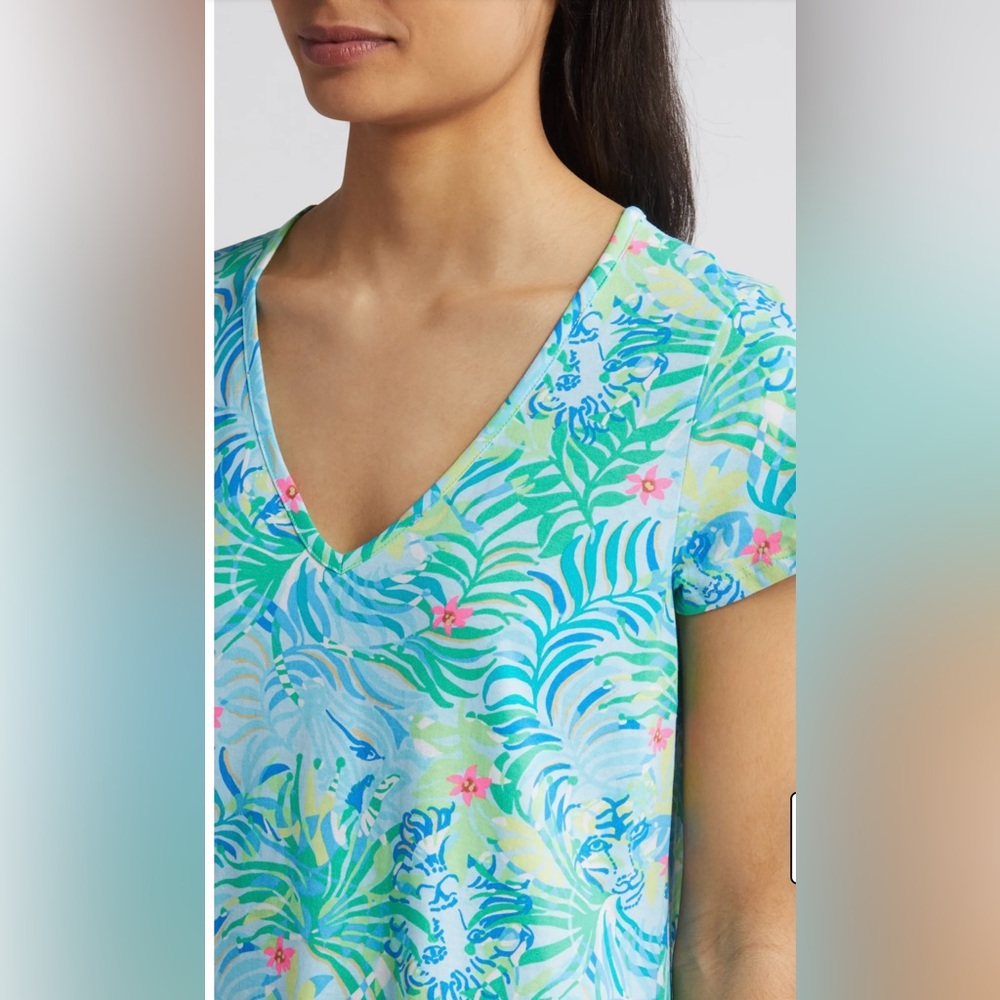 Lilly Pulitzer NWT XL V-neck Etta Short/Mid length dress